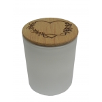 Szkło białe 250 ml + logo na wieczku